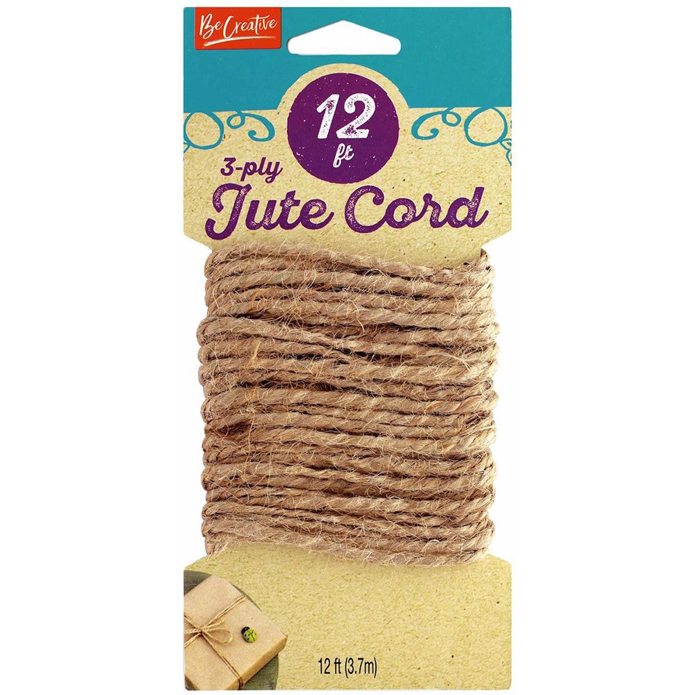 Leisure Arts, Jute, 3 Ply, Cord, 12'
